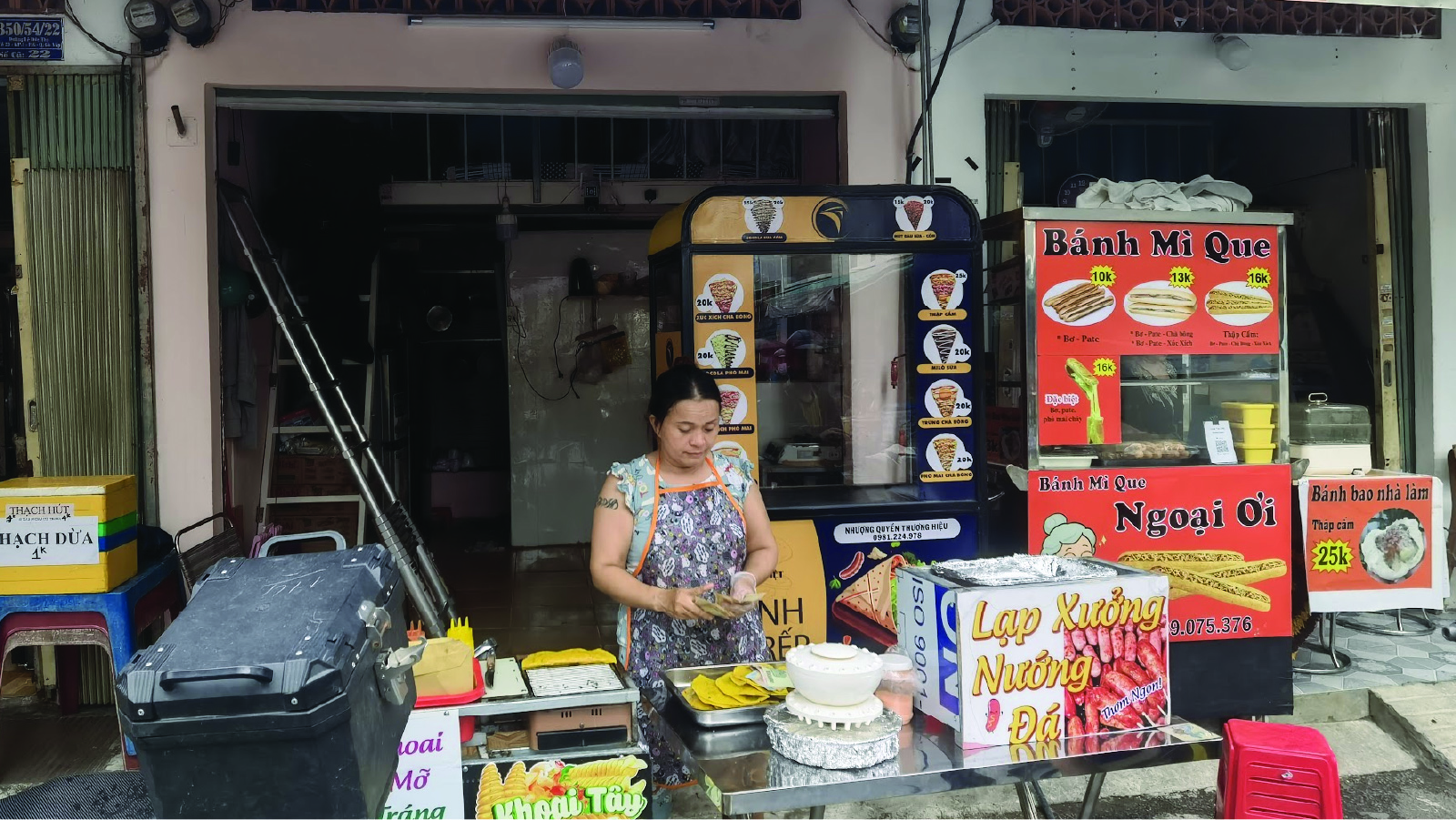 Khách hàng Chị Hồng bán bánh cờ rếp tại Cần Thơ